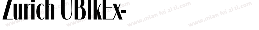 Zurich UBlkEx字体转换